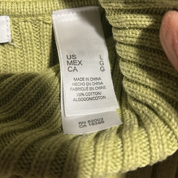 Y2K Lime Green Cowl Neck Sweater - Picture 3 of 10